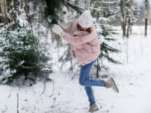 Пикник в снегах и прогулка на природе