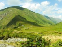 Поход на пик Бзерпи и закат в горах