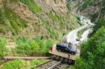 Ледяная поляна Азау и озеро Гижгит из Пятигорска