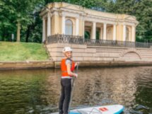 По каналам и Большой Неве на сапборде