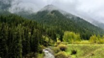 Горы Кыргызстана: ущелье Шамси
