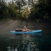 SUP-утро на Голубом озере