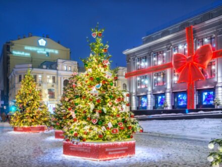 Новогоднее настроение в Москве