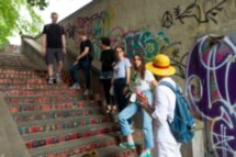 Уличное искусство Тбилиси в мини-группе