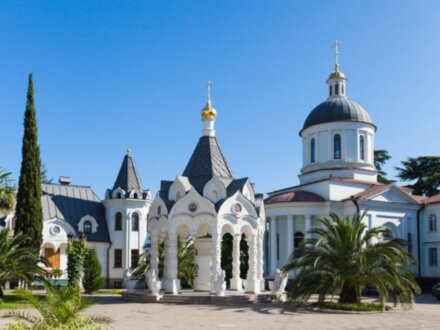Сочи «в пышном цветенье садов, в гулкой прохладе высоток пятидесятых годов»