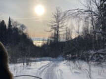 На снегоходе к камню Черского