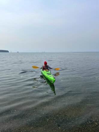 Прогулка на каяках по Японскому морю