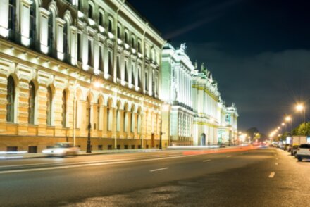 Ночной Петербург и развод мостов (осмотр с набережной)