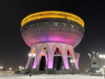Вечерняя Казань на микроавтобусе