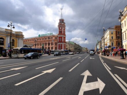 По Петербургу на мотоцикле