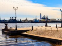 Из Петербурга в Кронштадт на авто!