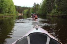 Сплав на каяках по реке Линде в окрестностях Нижнего