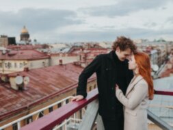 Фотосессия на питерских улочках и крыше!
