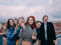 Фотосессия на питерских улочках и крыше!