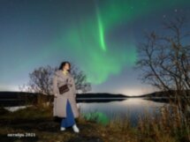 Северное сияние — мерцающая вуаль Заполярья