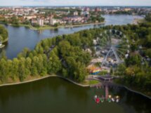 История и аттракционы Обертайха, Верхнего озера