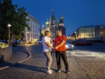 Атмосферная прогулка по ночному Петербургу