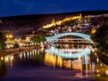 Панорамы вечернего Тбилиси