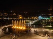 Панорамы вечернего Тбилиси