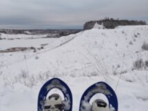 На снегоступах по Изборским холмам