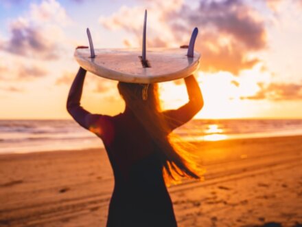 Морской закат на SUP-бордах в Анапе