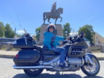 На мотоцикле по городу на берегах Невы!