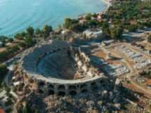 Античный город Сиде, водопад Манавгат и орнаменты мечети Кулийе