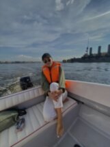 Катание на катере без капитана: по Финскому заливу и рукавам Невы до крейсера «Аврора»