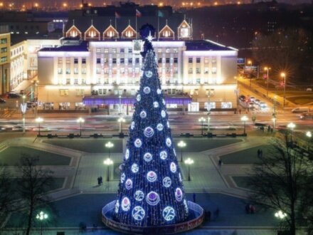 Новогодние огни Калининграда