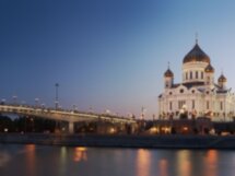 Москва с высоты колокольни храма Христа Спасителя