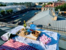 Пикник на крыше в Петербурге