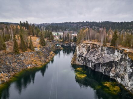 Горный парк Рускеала, Мраморный каньон и водопады Ахинкоски за один день