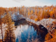 Горный парк Рускеала, Мраморный каньон и водопады Ахинкоски за один день