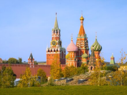 Красная площадь и парк Зарядье